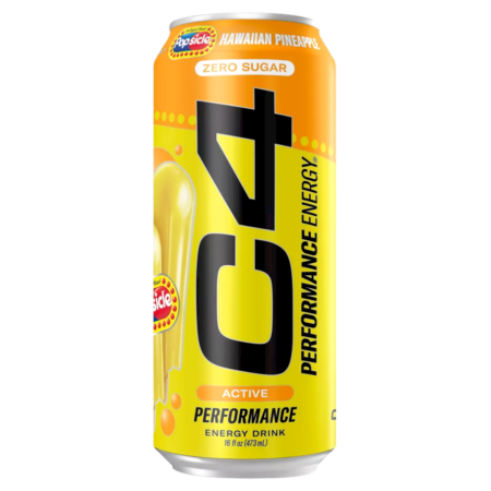 C4 Energy Drink Hawaiian Pineapple Popsicle Zero Sugar Product Image