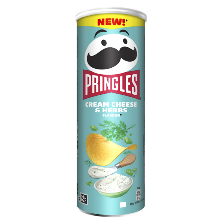 Pringles Chips Cream Cheese & Herbs Flavour Product Image