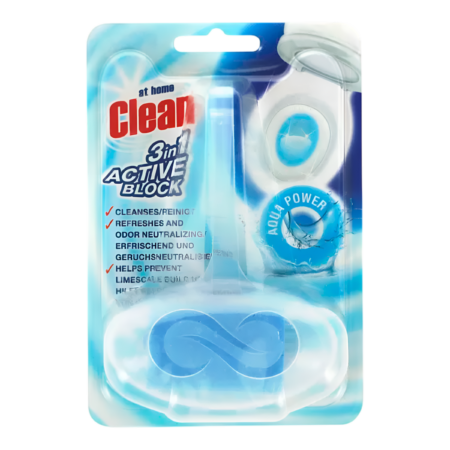 At Home Clean Toiletblok Active 3in1 Aqua Product Image