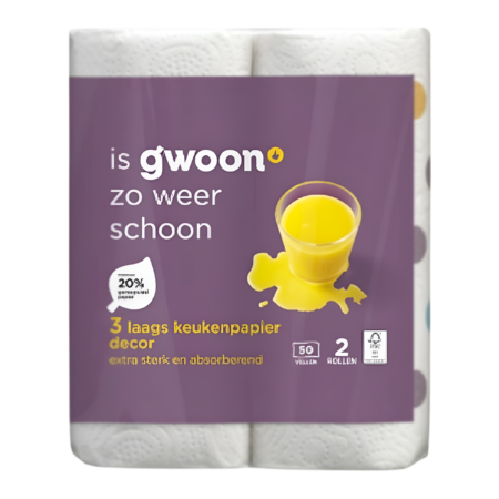 G'woon Keukenpapier 3 Laags Decor Product Image