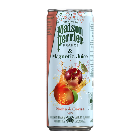 Maison Perrier Magnetic Juice Peach & Cherry Sparkling Flavoured Product Image