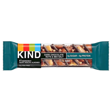 Kind Bar Dark Chocolate Nuts & Sea Salt with Almonds & Peanuts Product Image