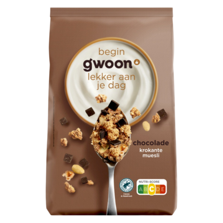 G'woon Krokante Muesli Chocolade Product Image