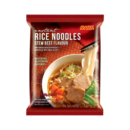 Mama Instant Rice Noodles Stew Beef Flavour Gluten Free Product Image