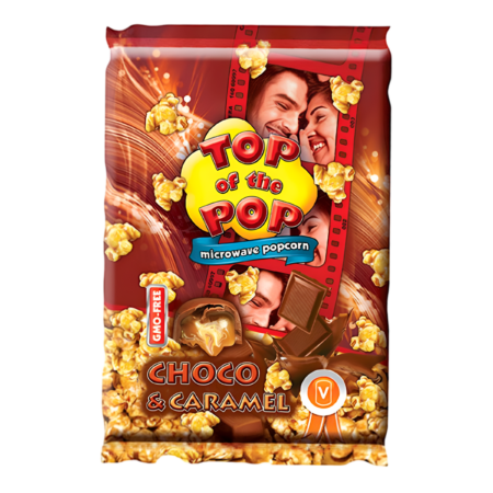 Top of the Pop Microwave Popcorn Choco & Caramel Flavour Product Image