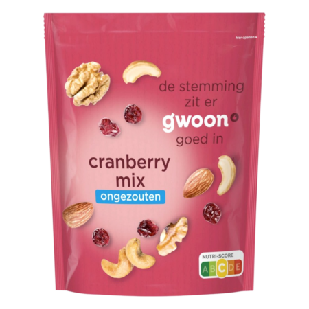G'woon Cranberry Mix Ongezouten Product Image