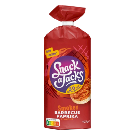 Snack A Jacks Rijstwafels Smokey Barbecue Paprika Product Image