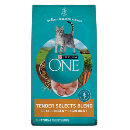 Purina One Adult Cat Food Tender Selects Blend with Real Chicken Product Image