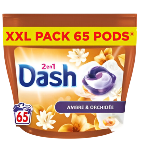 Dash Lenor Washing Pods Ambre & Orchidee 2IN1 XXL Pack Product Image