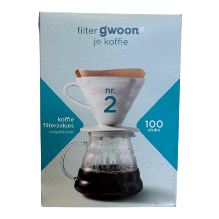 G'woon Koffie Filterzakjes Ongebleekt Product Image